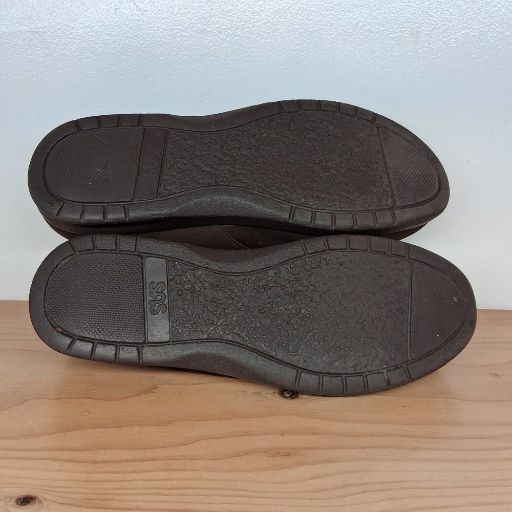 SAS‎ FREE TIME Womens Size 10 M Chocolate Brown Soft Suede Casual Comfort Shoes - Picture 8 of 13